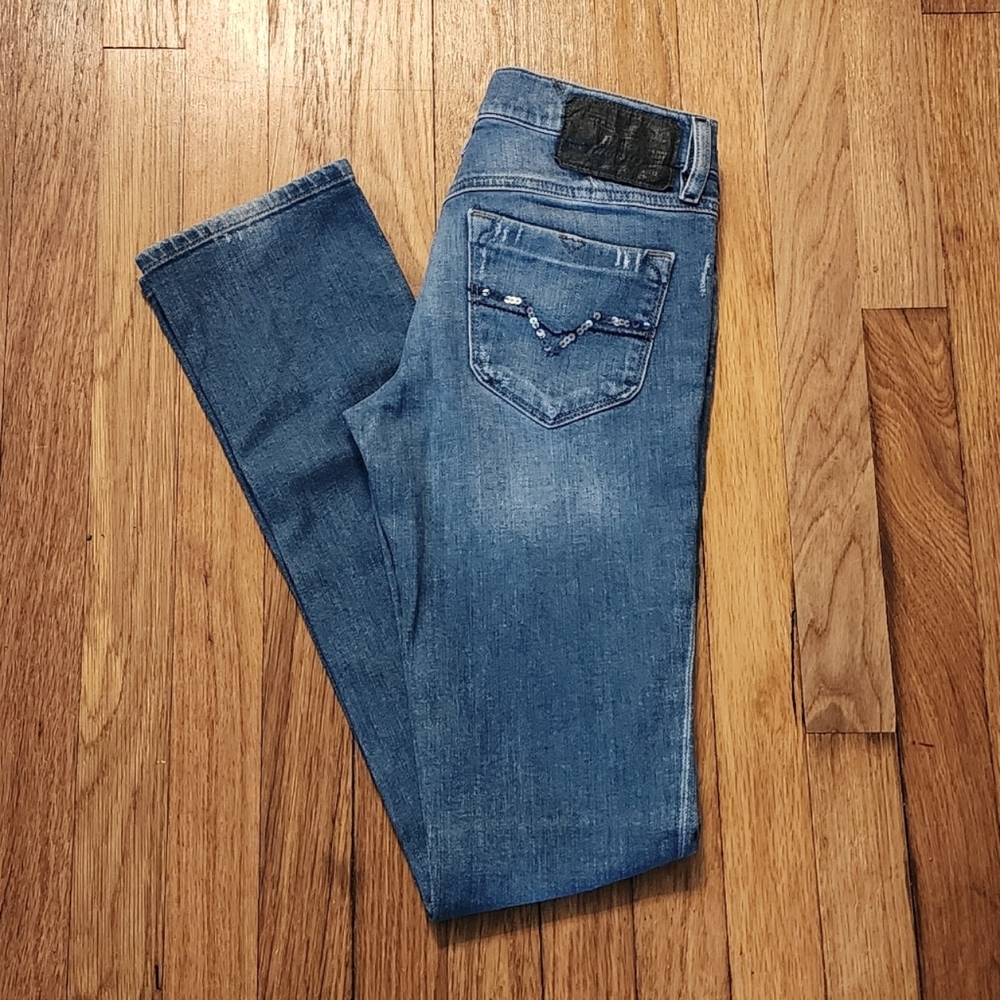 Vintage Diesel Jeans"Livy" Low Rise Sequin Pockets